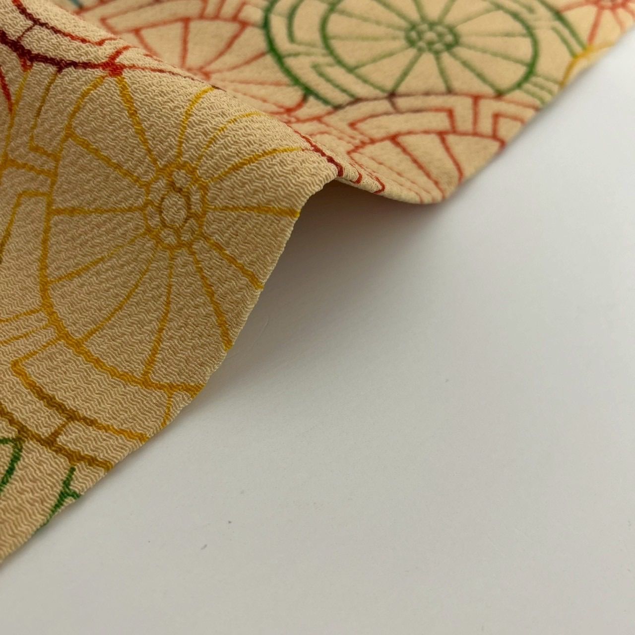 名古屋帯 正絹 縮緬 型染め 素敵な染め 九寸 MA-1807 - メルカリ