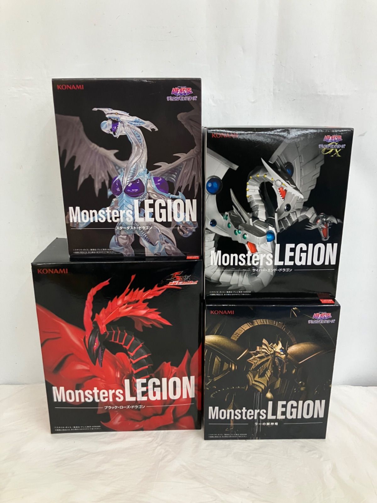 未開封 遊戯王 デュエルモンスターズ MonstersLEGION フィギュア 4種