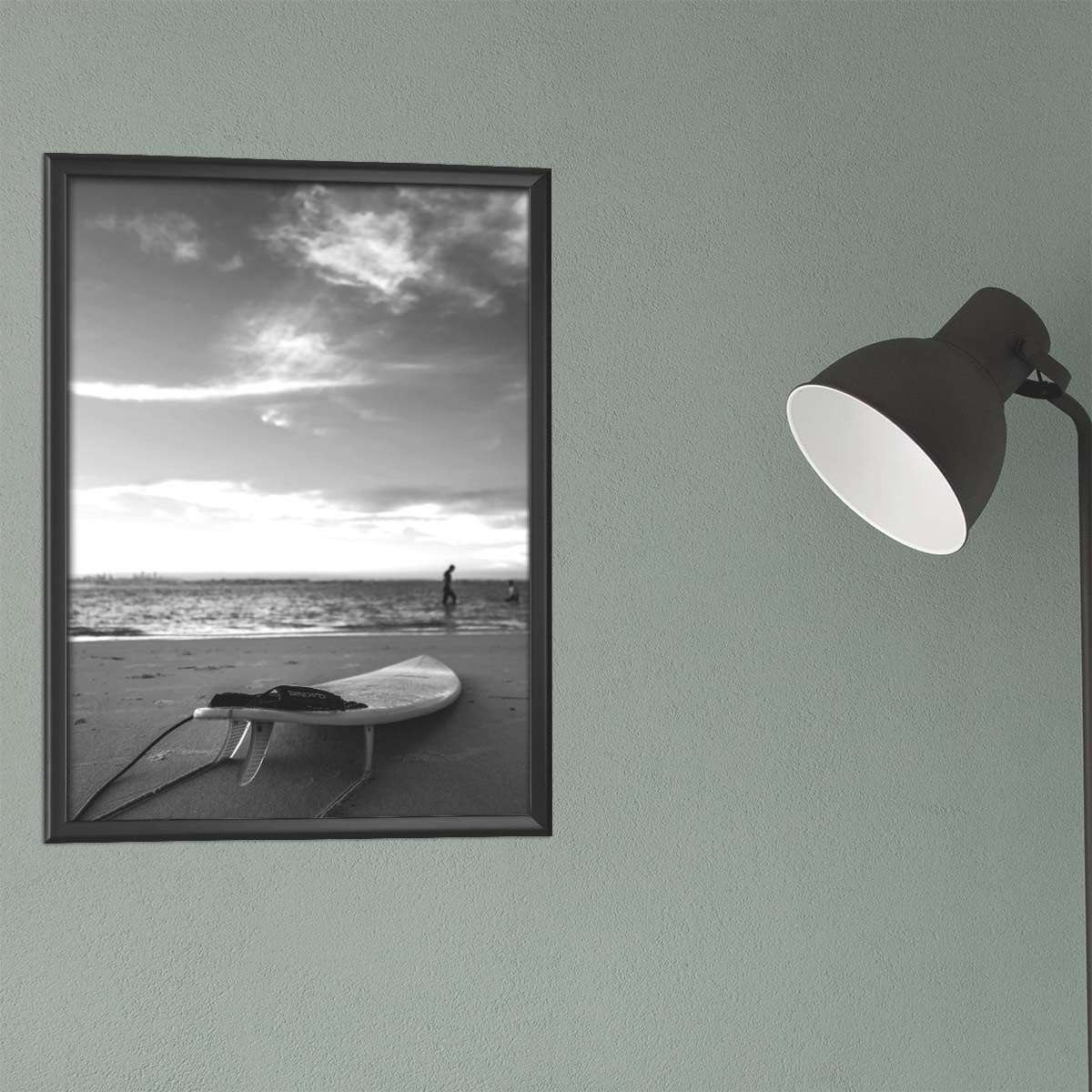 B3サイズ（約36x51cm）】【bg-poster-15】白黒 サーフ インテリア