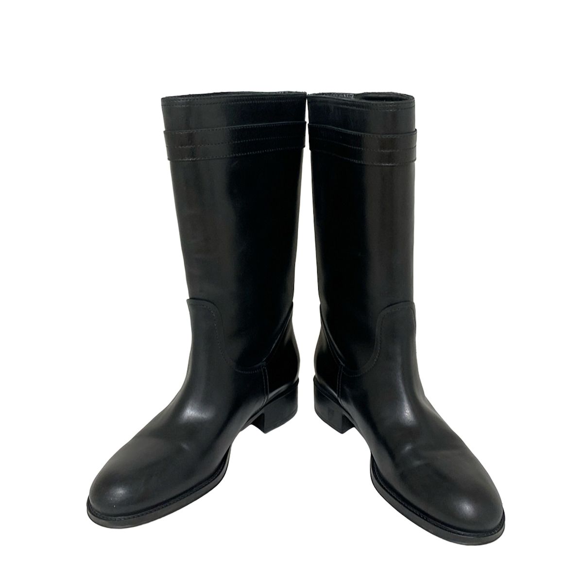 TOD S トッズ ブーツ 35 1 2 レディース - 黒 レザー