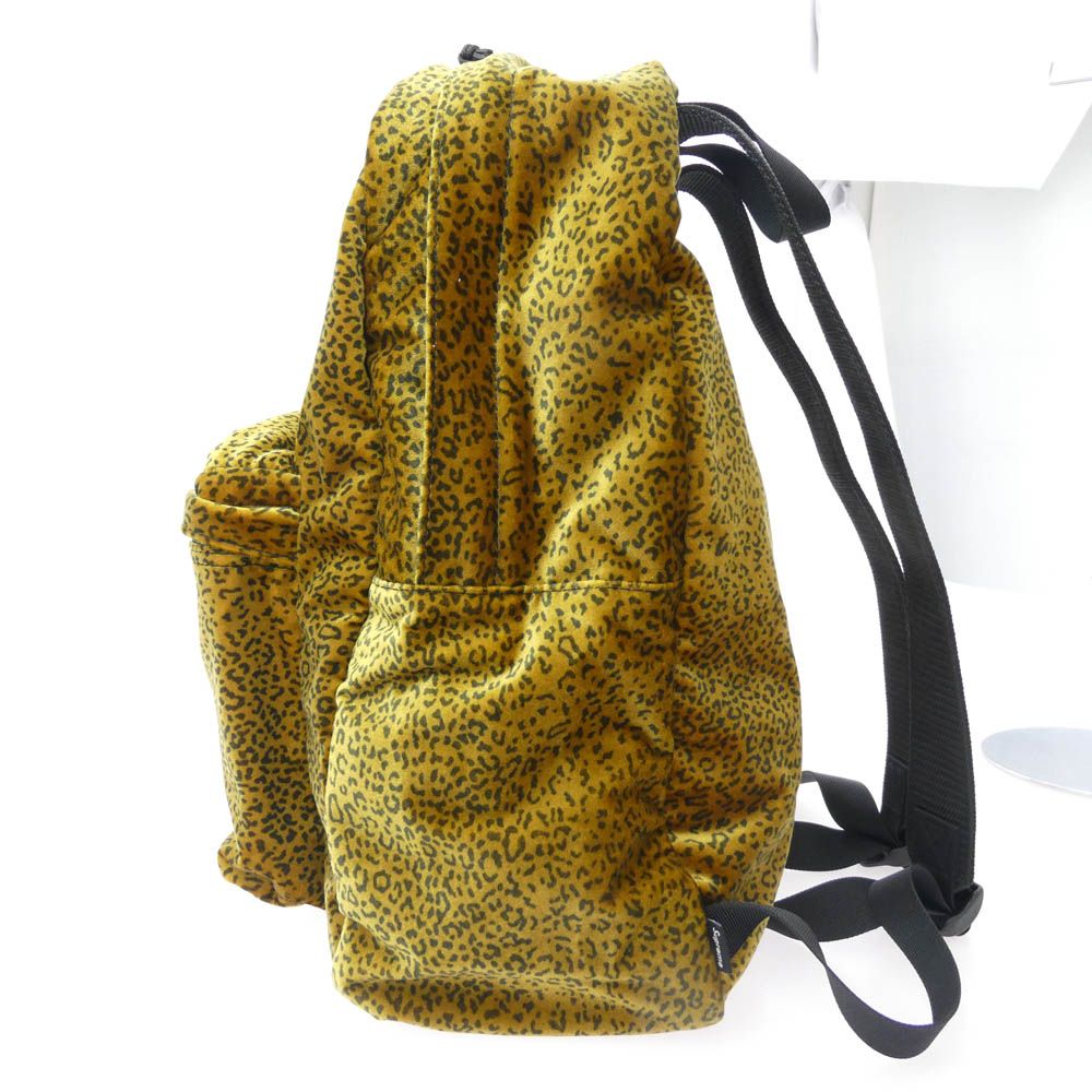 Supreme シュプリーム 25AW Velvet Backpack Tan Leopard ベルベット
