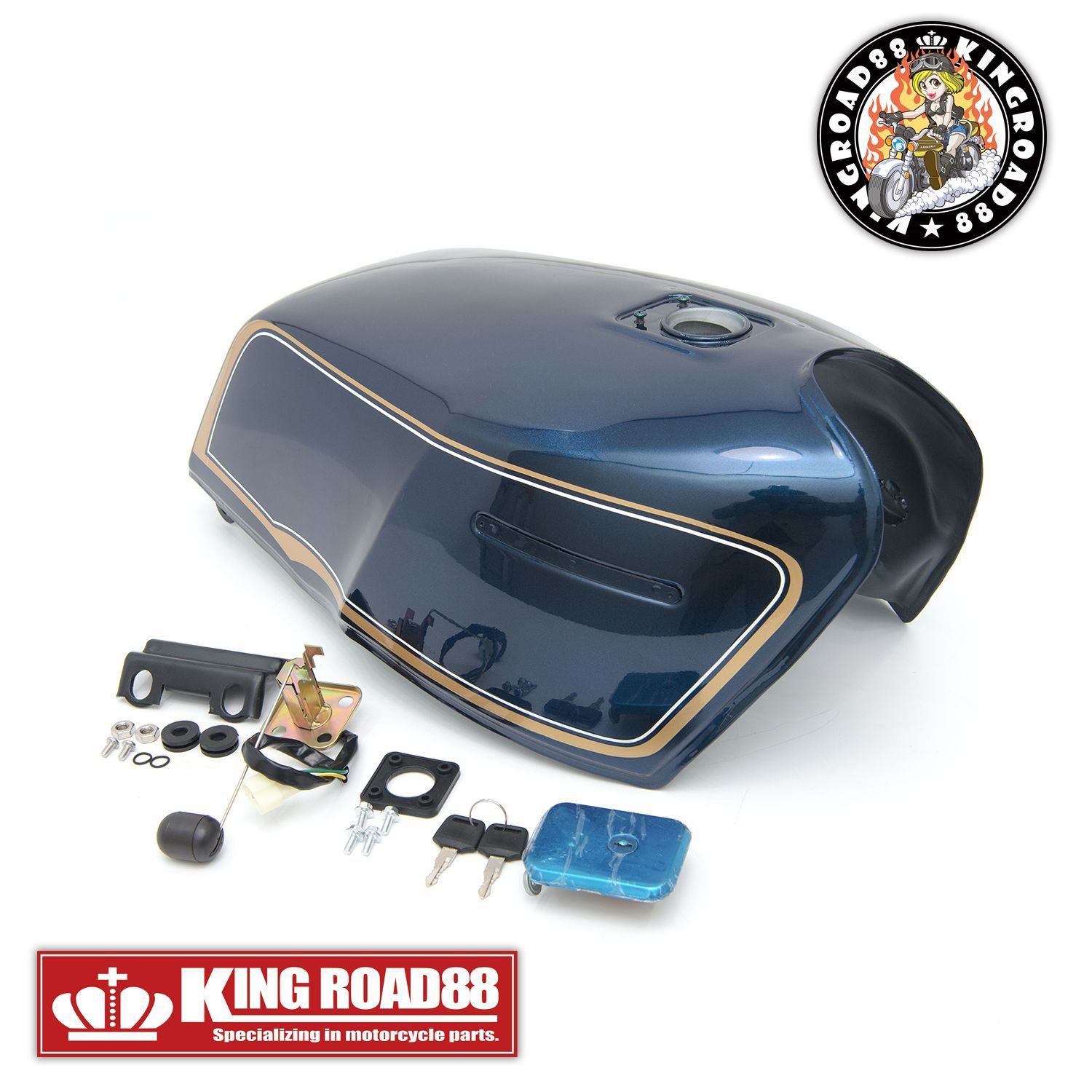 ゼファー750 外装セット カワサキ ゼファー750 ZR750C KingRoad88 FX変身 外装 セット ブルー