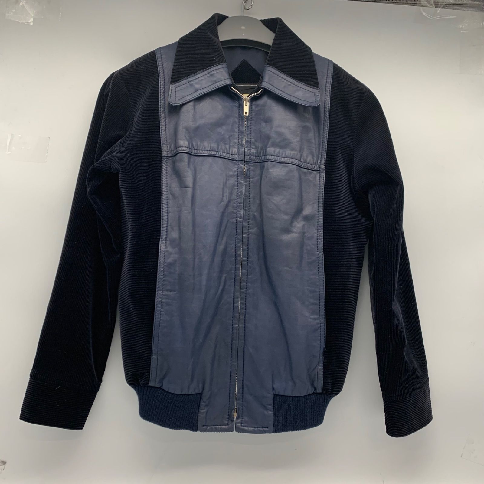 EF 1205 6 2 ROTARY GROUP ロータリーグループ レザービロード ネイビー 黒 sizeM