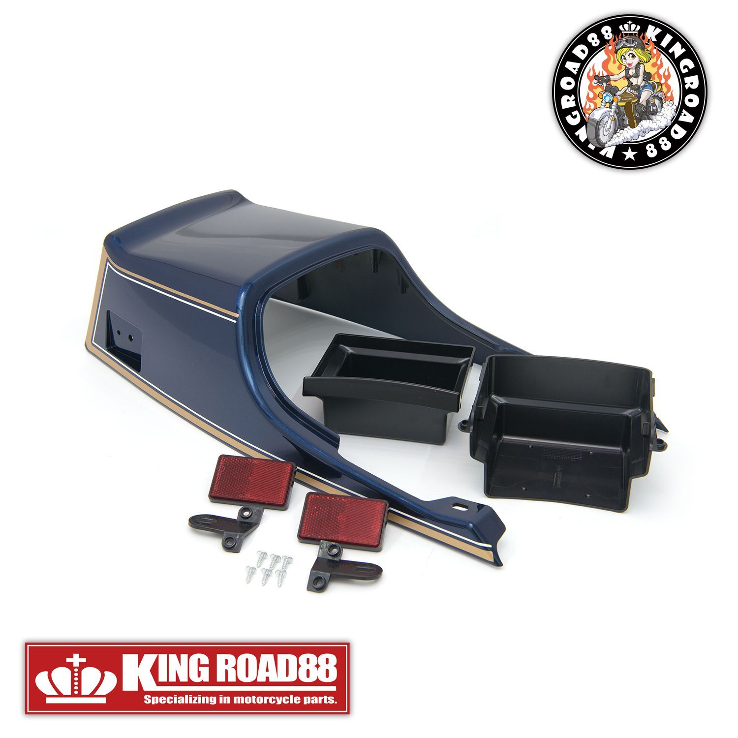 カワサキ ゼファー750 ZR750C KingRoad88 FX変身 外装 セット ブルー
