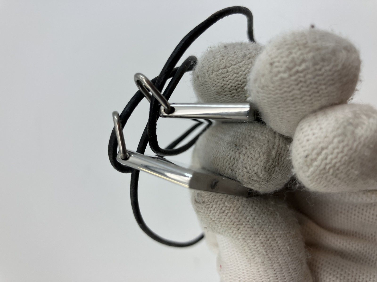 HERMES エルメス 2000年 シンボル ペアネックレス メタルトップ約4×2cm