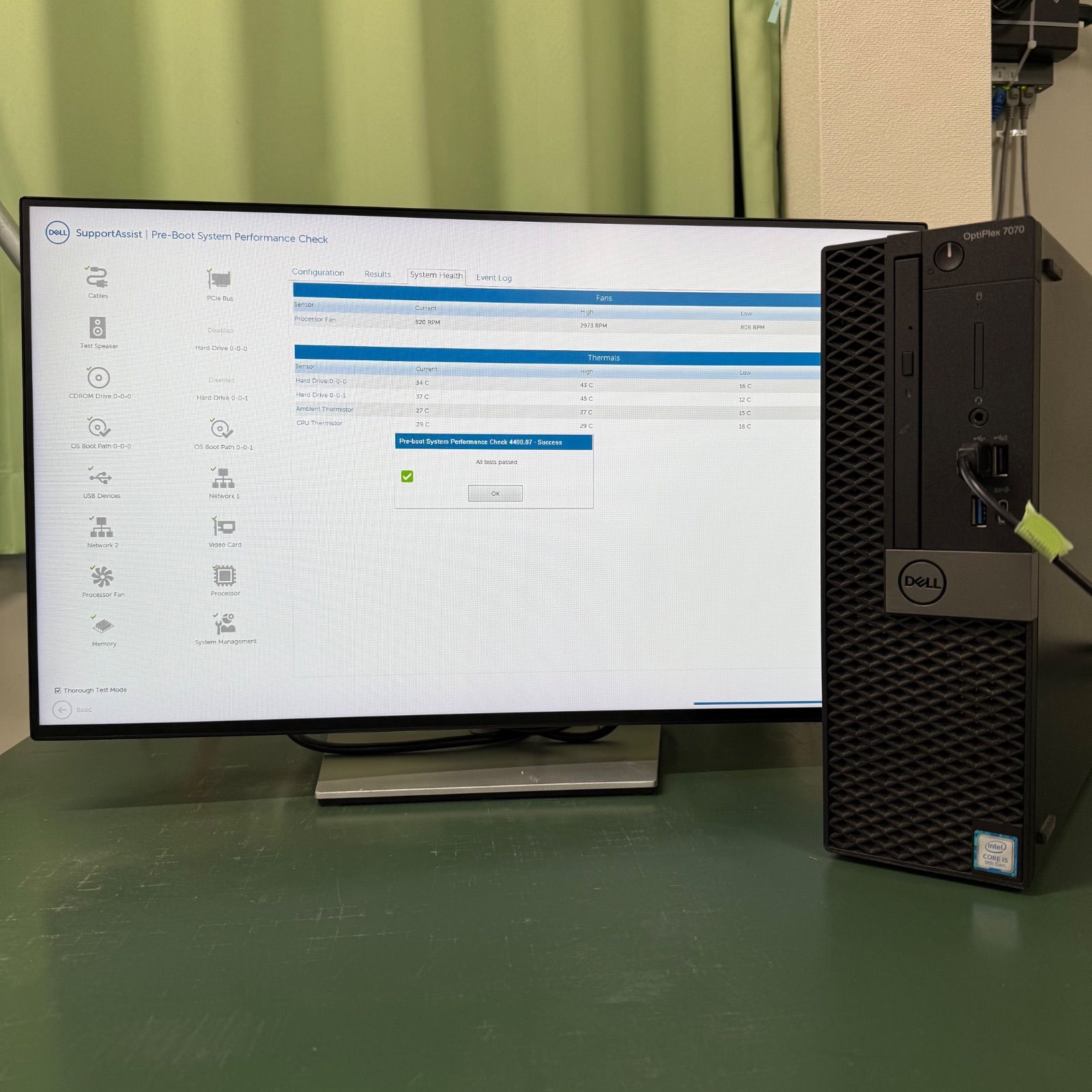 キレイめ 動作良好 Dell OptiPlex 7070 Small Form Factor HDD無し Intel 第９世代 i 5 9500