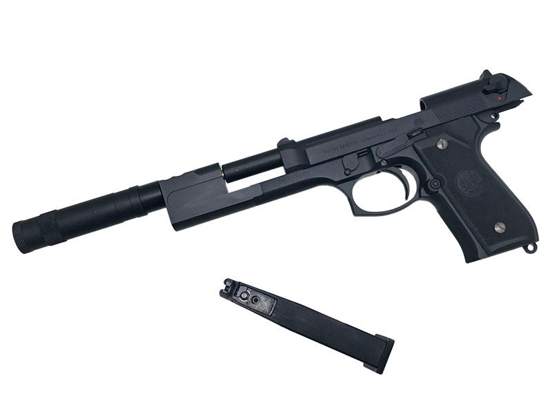 WA] ベレッタ M92FS レオン サイレンサー (中古ランクAトイガン