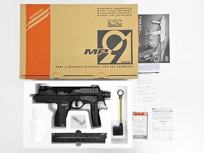 KSC] MP9 ブラック /非システム7 ガスブローバック (中古ランクB