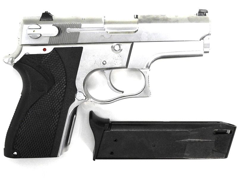 WA] S&W M6906 固定ガスガン ステンレスシルバー (中古ランクBトイガン