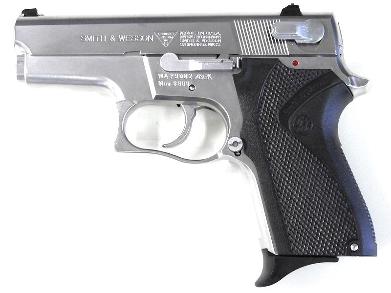 WA] S&W M6906 固定ガスガン ステンレスシルバー (中古ランクBトイガン