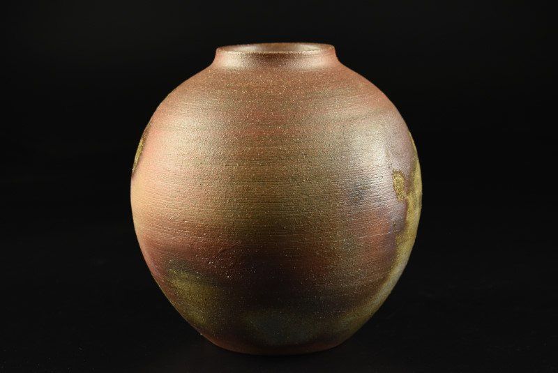 セール 【蔵A4221d】小西陶古 備前 壷 共箱