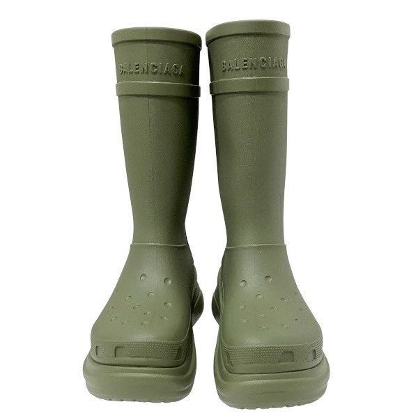 バレンシアガ×クロックス サイズ43 アパレル ロングレインブーツ メンズ