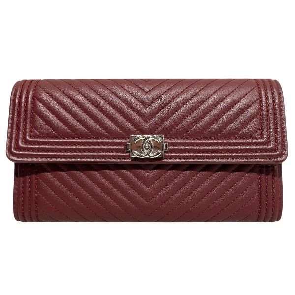 シャネル CHANEL ボーイシャネル ロングフラップウォレット A 80286 長財布 レディース