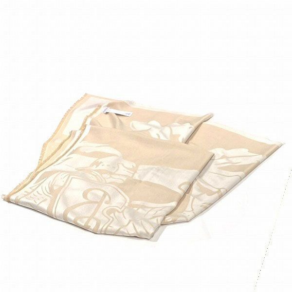 バーバリー BURBERRY 大判ストール ベージュ×ブラウン スカーフ