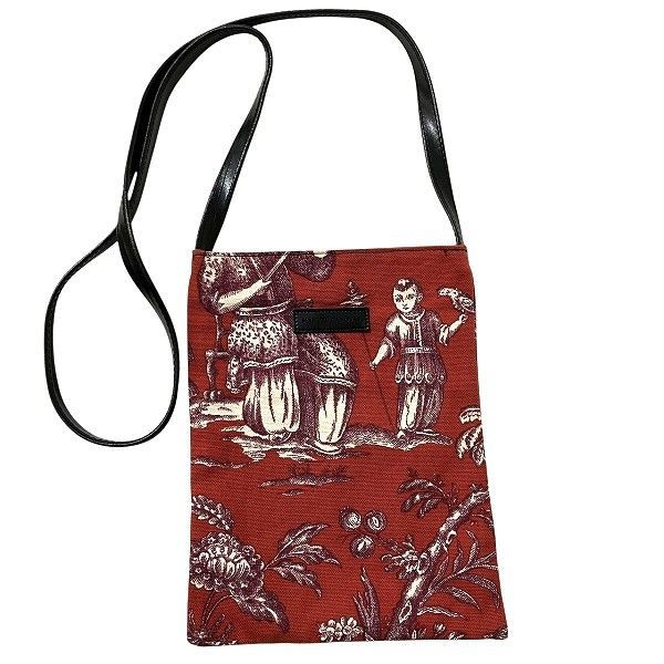 マニュエルカノヴァス キャンバス×レザー サコッシュ バッグ ショルダーバッグ レディース