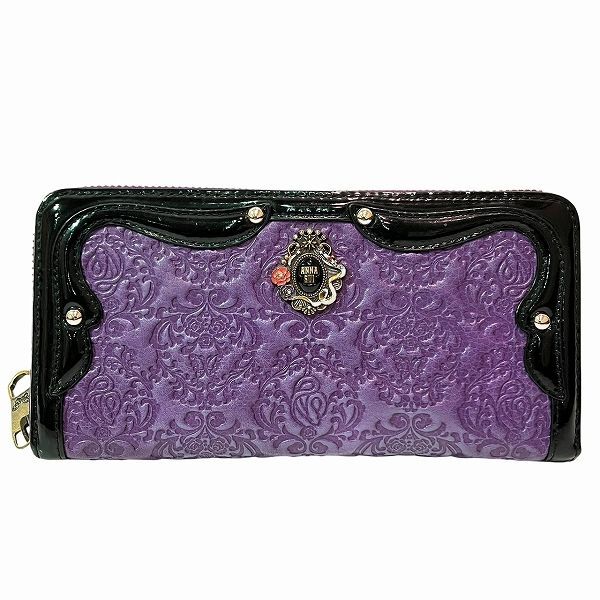 アナスイ セルパン ラウンドファスナー 長財布 レディース