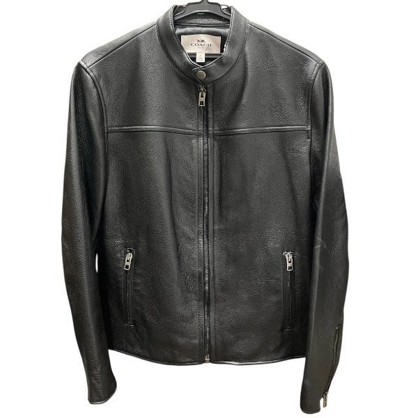 コーチ COACH シングルライダースジャケット F 86594 Sサイズ レザー アパレル ジャケット メンズ