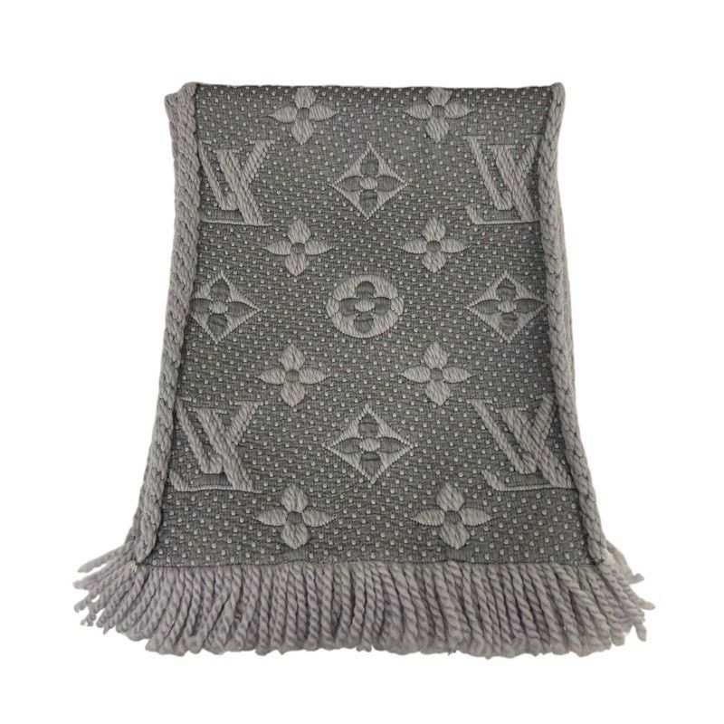 LOUIS VUITTON ルイヴィトン エシャルプ ロゴマニア M74742 ウール94