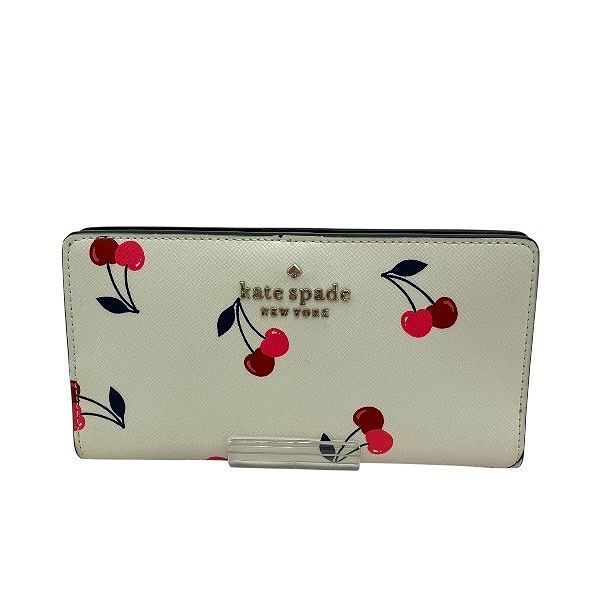ケイト・スペード チェリープリント・ラージスリム K6020 長財布 2