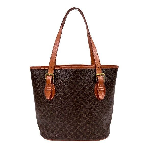 セリーヌ CELINE マカダム ブラウン バッグ ハンドバッグ レディース