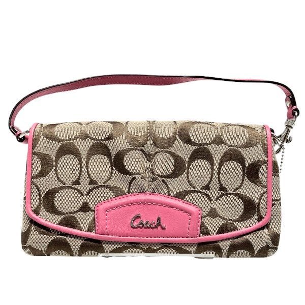 コーチ COACH シグネチャー リストレット バッグ ハンドバッグ クラッチバッグ レディース