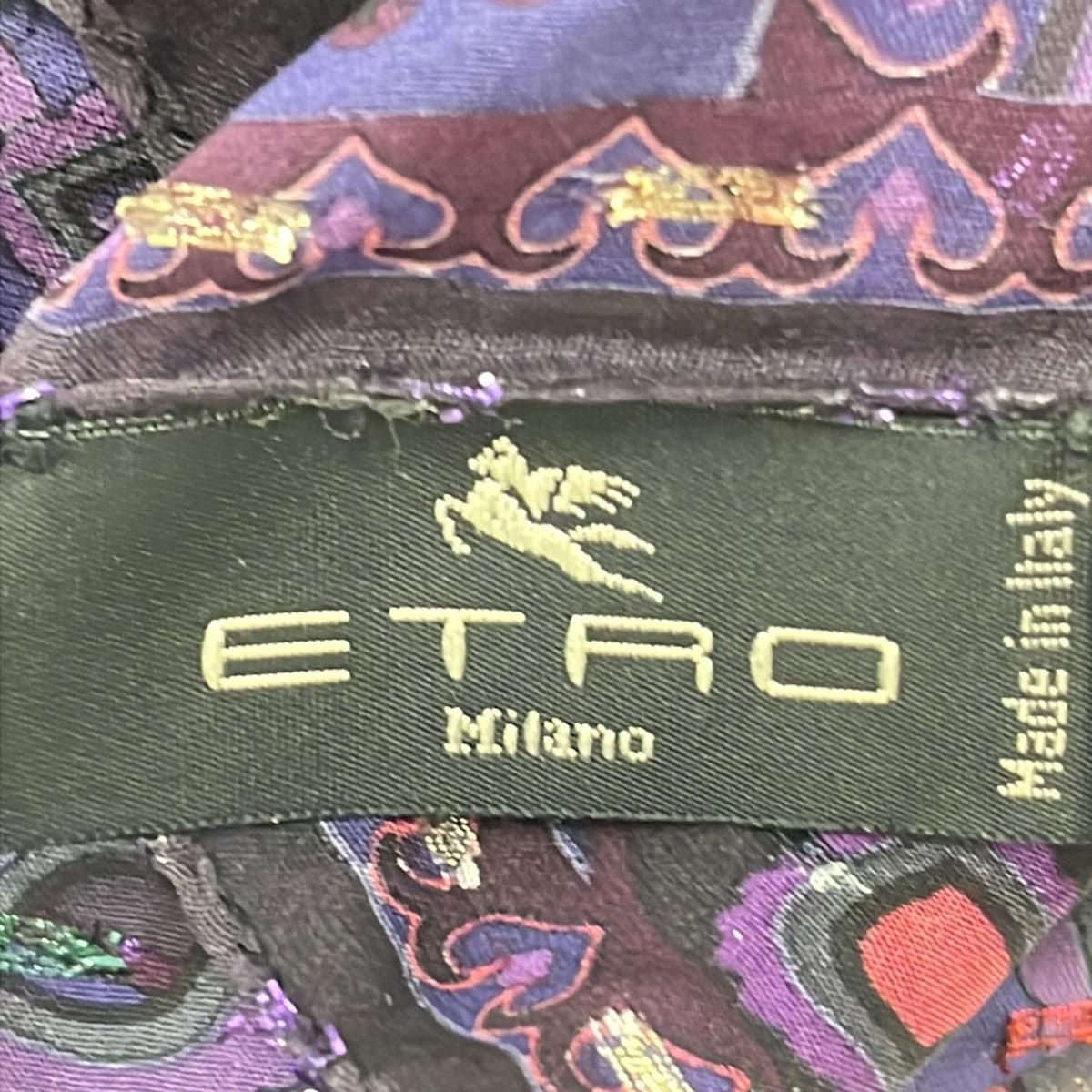 ETRO(エトロ) ストール(ショール)新品同様 - パープル×ピンク×マルチ