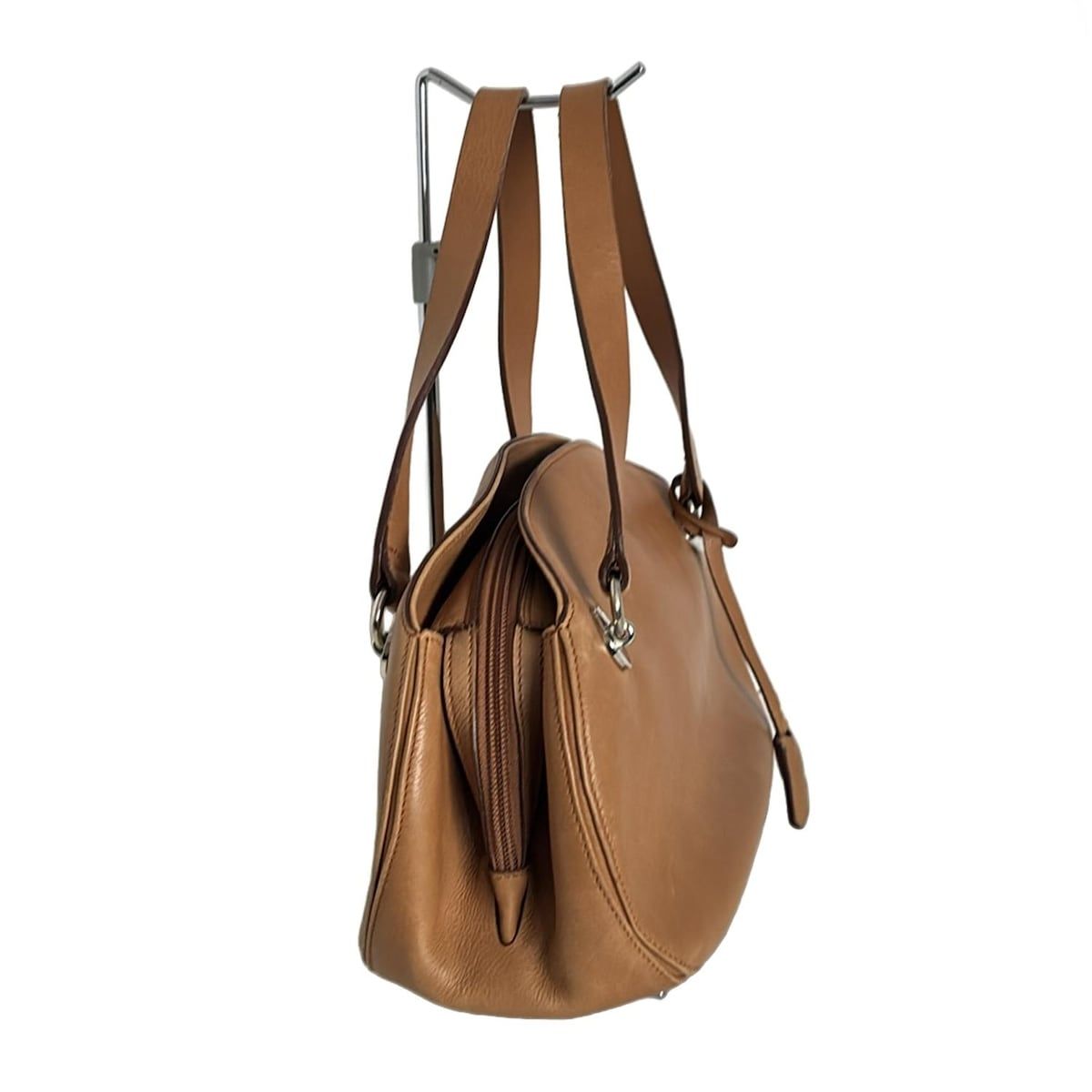 MAURO GOVERNA(マウロゴヴェルナ) ハンドバッグ - ブラウン レザー