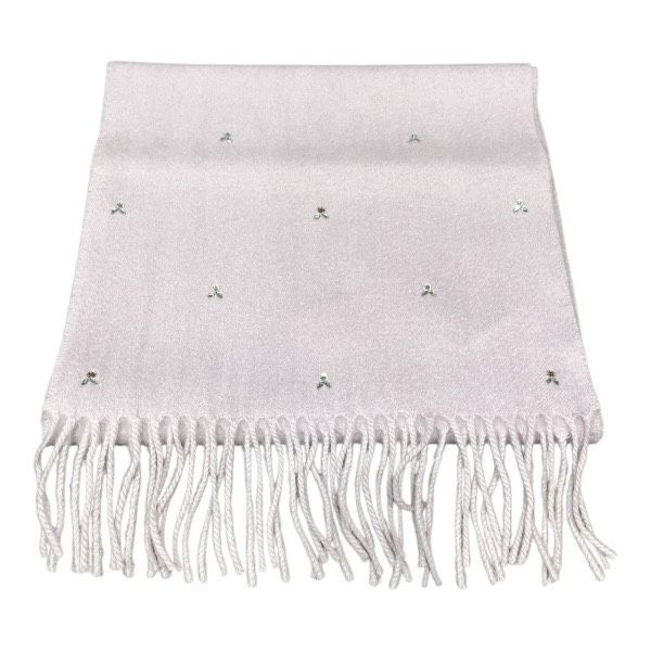 ジルスチュアート ラインストーン カシミヤ ブランド小物 マフラー レディース