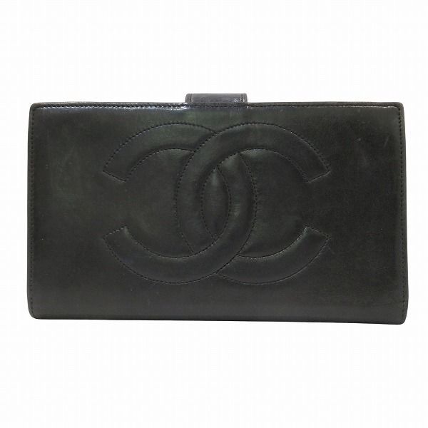 シャネル CHANEL A01429 ココマーク がま口 長財布 レディース - メルカリ