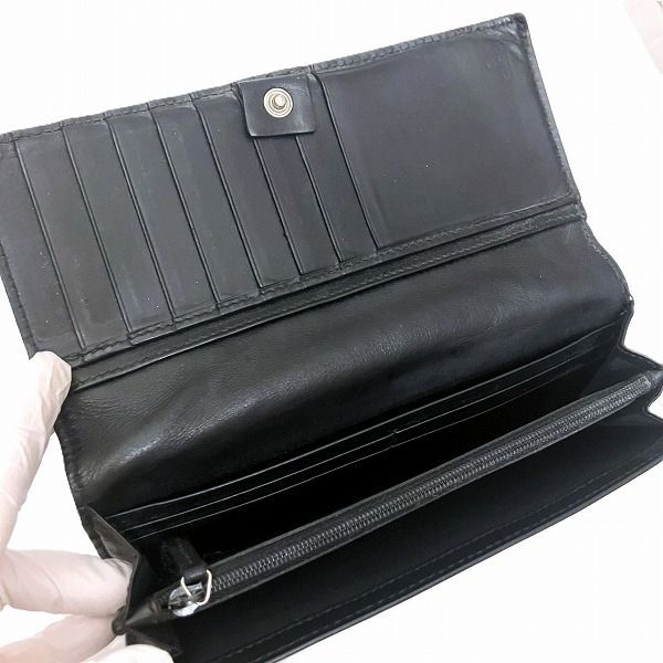 グッチ GUCCI シマ 481727 ブラック 長財布 ショップ 2つ折り財布