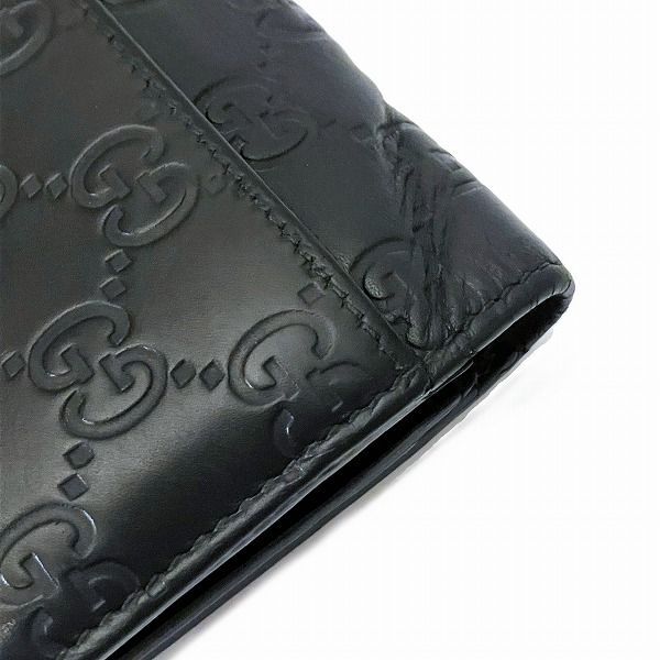 グッチ GUCCI シマ 481727 ブラック 長財布 ショップ 2つ折り財布