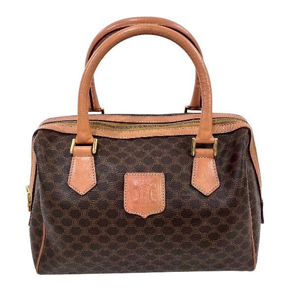 セリーヌ CELINE マカダム ブラウン バッグ ハンドバッグ ユニセックス