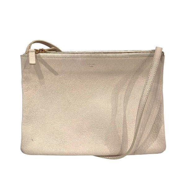 セリーヌ CELINE トリオ ラージ ブラウン バッグ ショルダーバッグ レディース