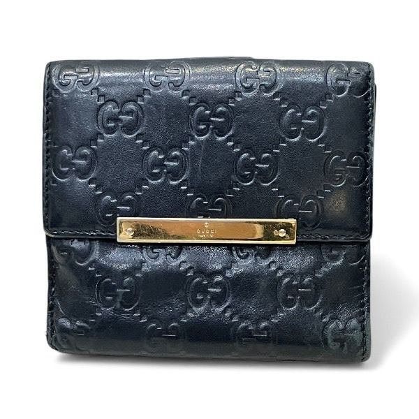 グッチ GUCCI グッチ GUCCIシマ 人気 112664 ブラック 3つ折り財布