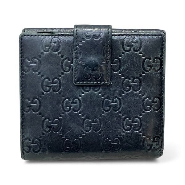 グッチ GUCCI グッチシマ 112664 ブラック 3つ折り財布 ユニセックス【中古】 グッチ GUCCI グッチ GUCCIシマ 人気 112664 ブラック 3つ折り財布