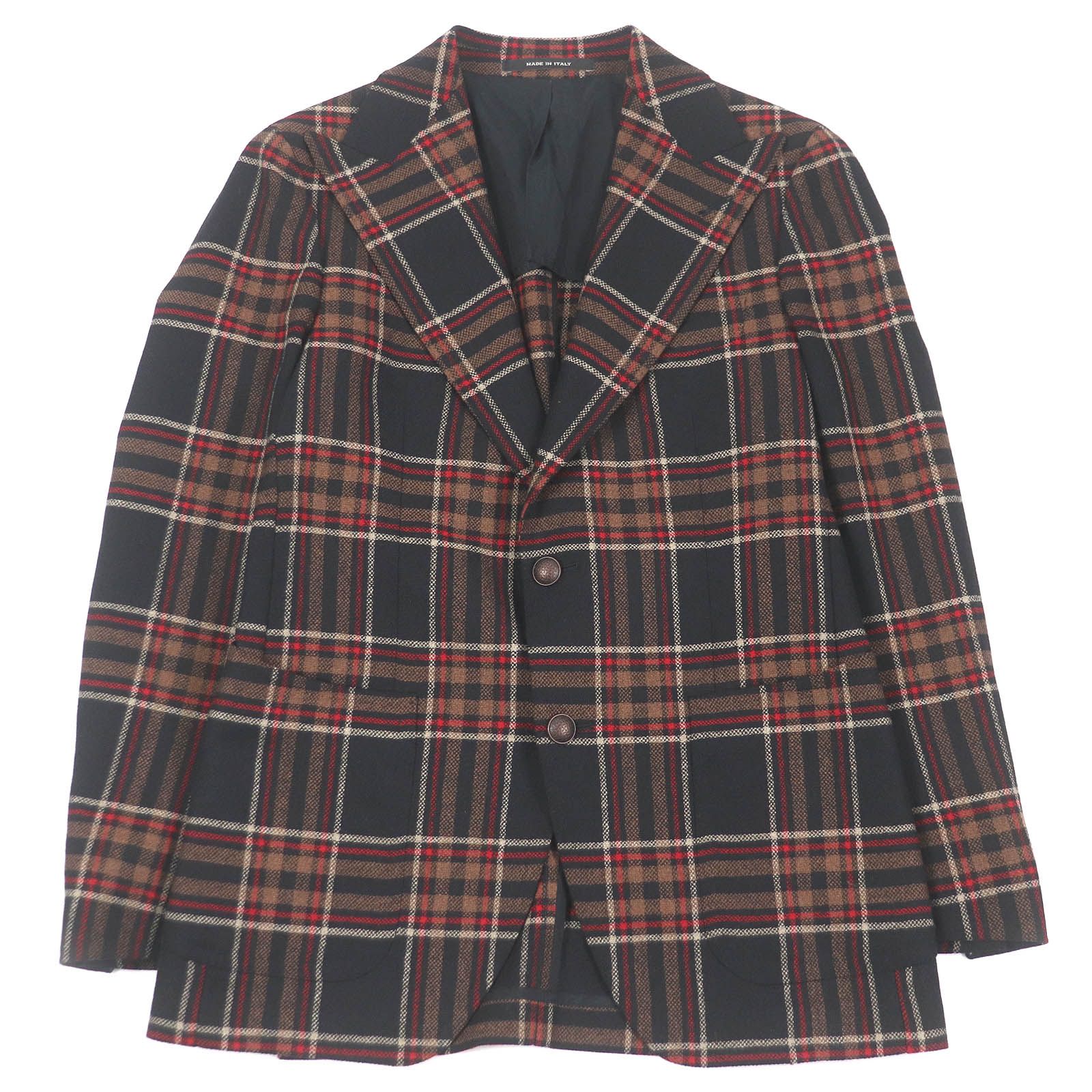 極美品　TAGLIATORE タリアトーレ　ウール　チェック　ジャケット 極美品□TAGLIATORE タリアトーレ ウール PINO LERARIO チェック柄