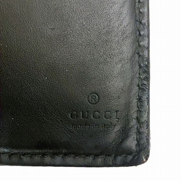グッチ GUCCI シマ 481727 ブラック 長財布 ショップ 2つ折り財布
