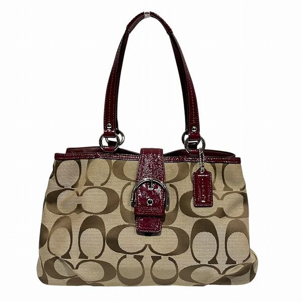 コーチ COACH シグネチャー F 19253 ブラウン系 バッグ トートバッグ レディース