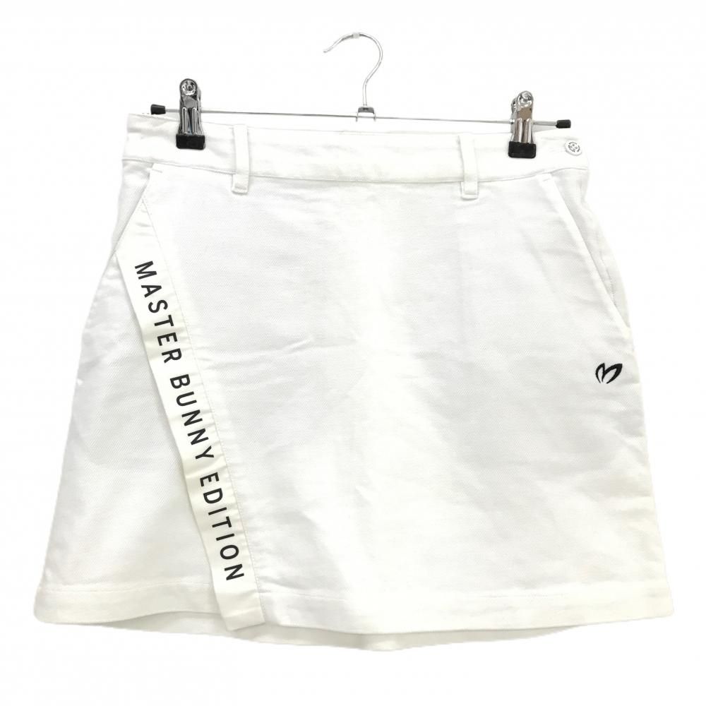 美品】マスターバニー スカート 白 ロゴプリント レディース 1(M