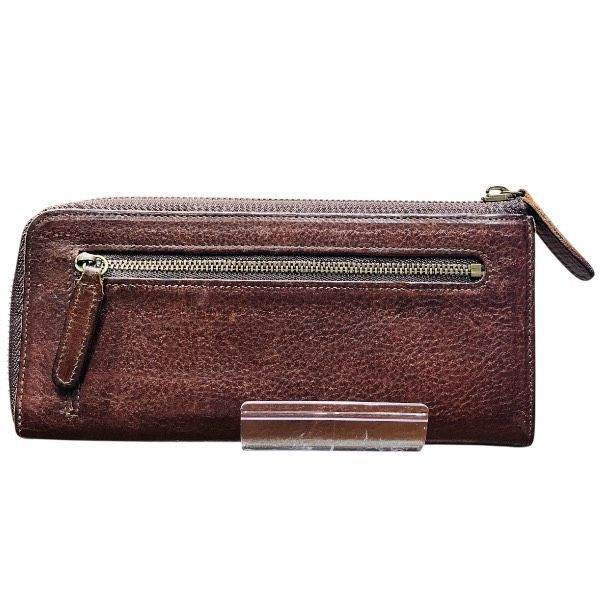 【新品未使用】　ゲンテン　長財布　Lファスナー　レザー　本革　ブラウン系 ゲンテン Lファスナー ブラウン レザー 長財布 ユニセックス - メルカリ