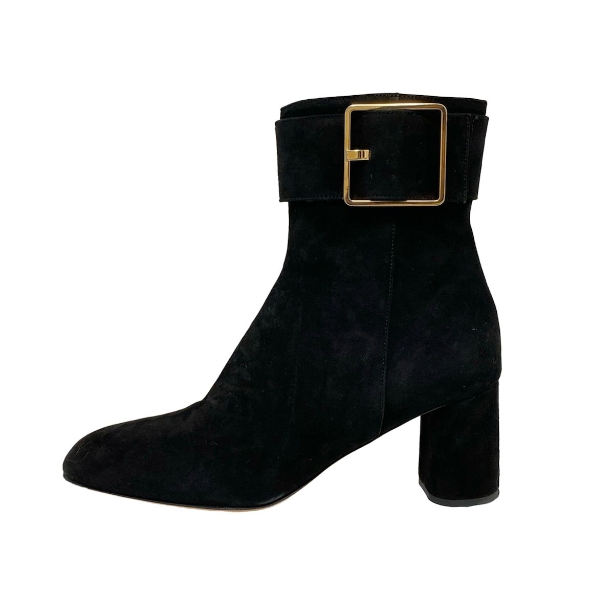 ROCHAS ロシャス ショートブーツ 37 レディース 黒