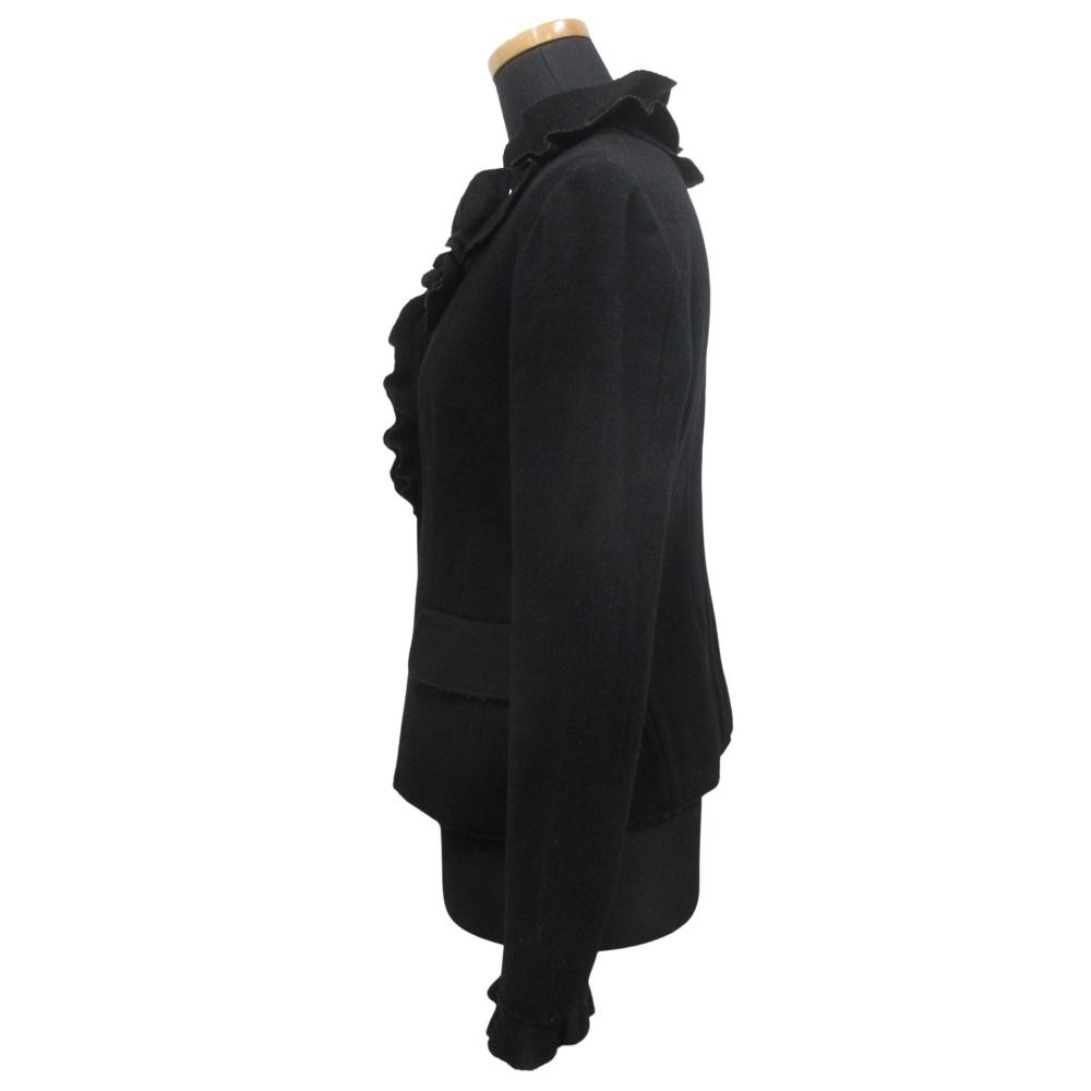 良品 MOSCHINO モスキーノ フラワー フリルカラー ジャケット ブレザー