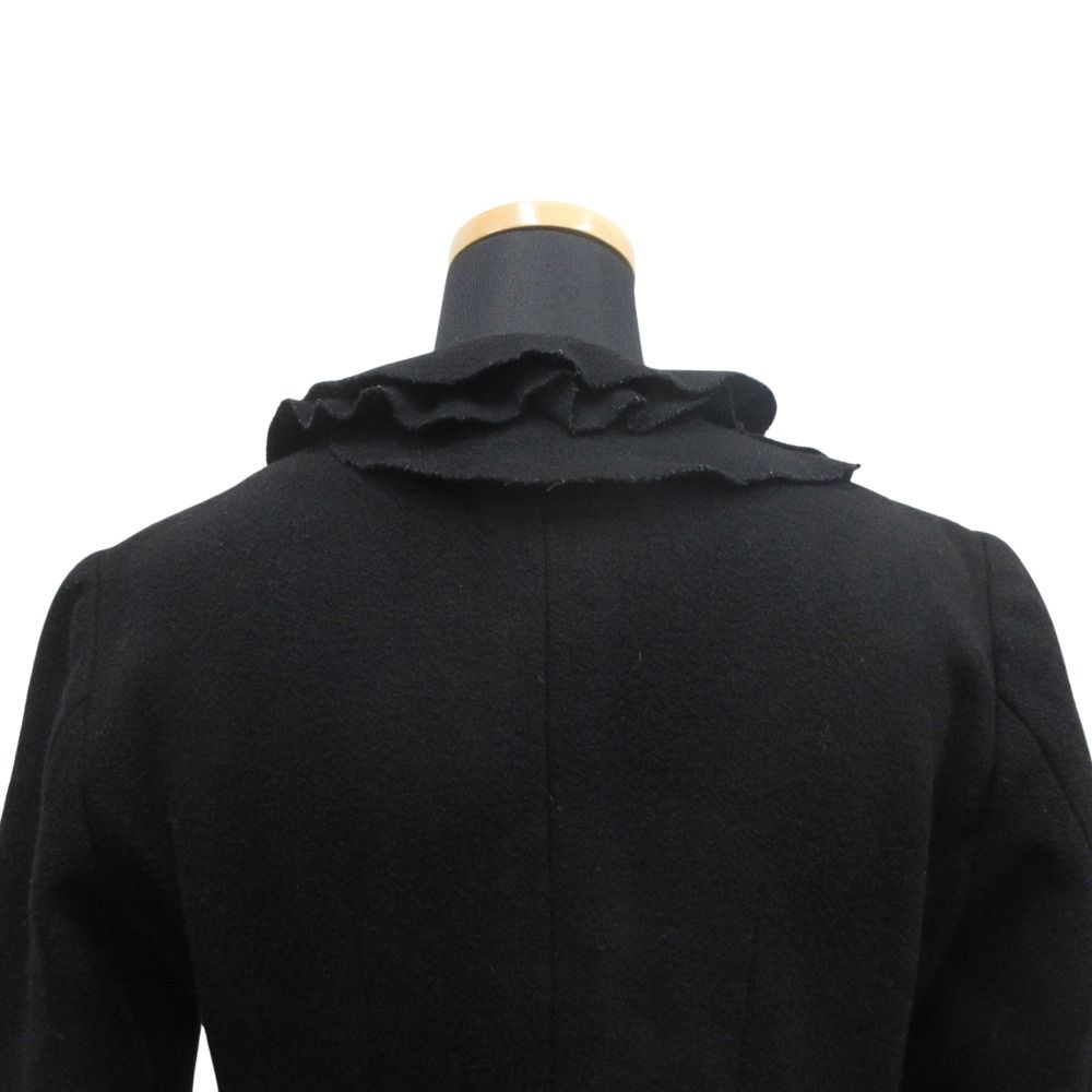 MOSCHINO モスキーノ レディースジャケット 良品 MOSCHINO モスキーノ フラワー フリルカラー ジャケット ブレザー