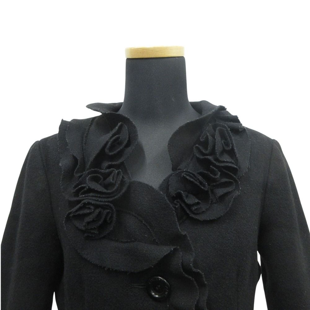 良品 MOSCHINO モスキーノ フラワー フリルカラー ジャケット ブレザー
