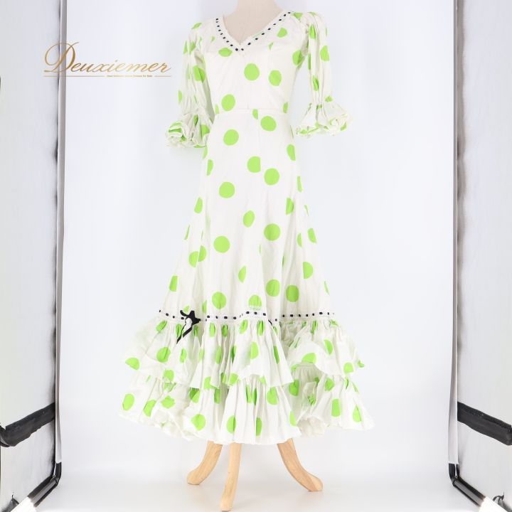 フラメンコ 衣装 ツーピース セットアップ トップス ファルダ スカート