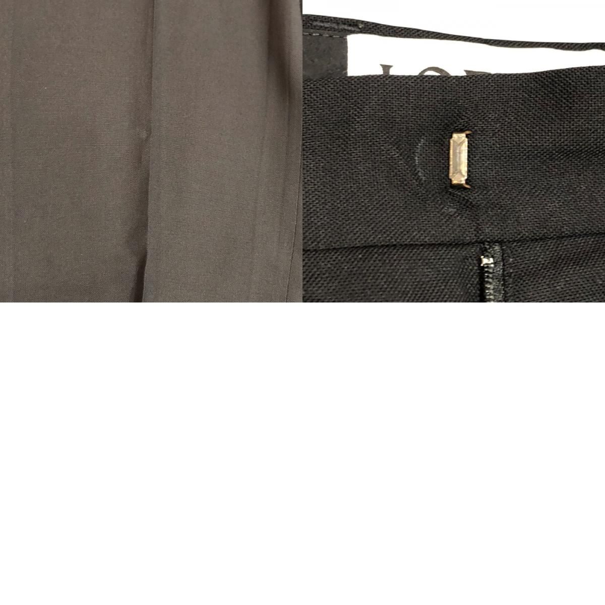  ロエベ LOEWE ストレートスラックスパンツ ブラック ウール レディース パンツ その他 メンズ