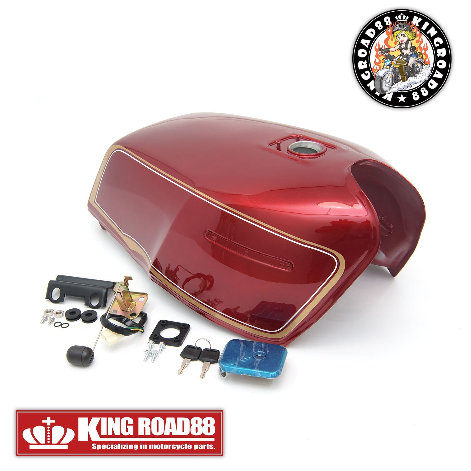 カワサキ ゼファー750 ZR750C KingRoad88 FX変身 外装 セット レッド