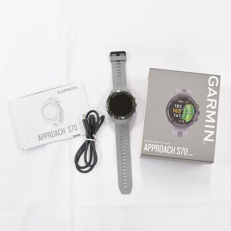 GARMIN Approach S70 42mm グレー　中古 使用感極小】GARMIN ガーミン APPROACH S70 42MM グレー 距離測定器