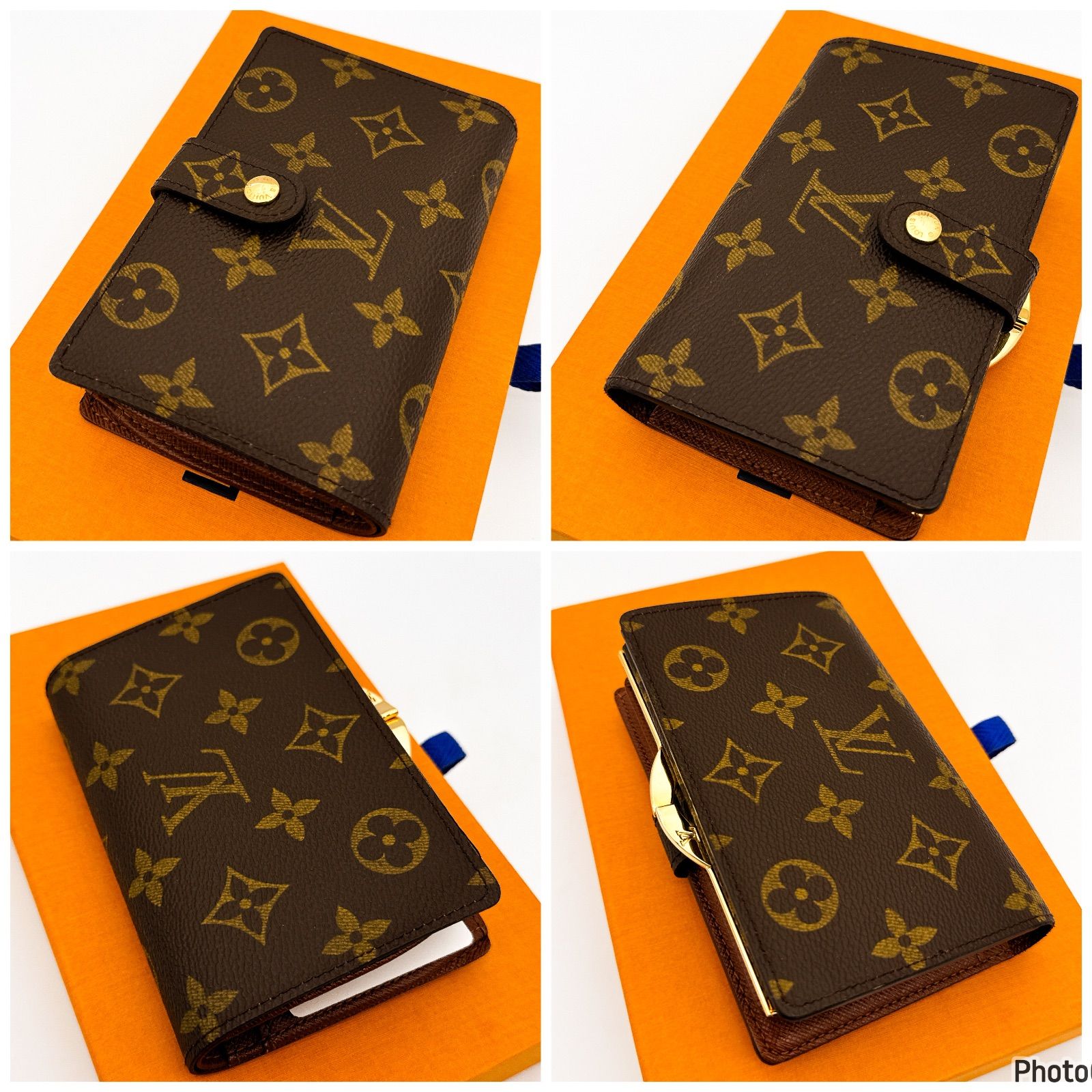 新品同様❤️ルイヴィトン✨モノグラム✨ヴィエノワ✨がま口✨二つ折り