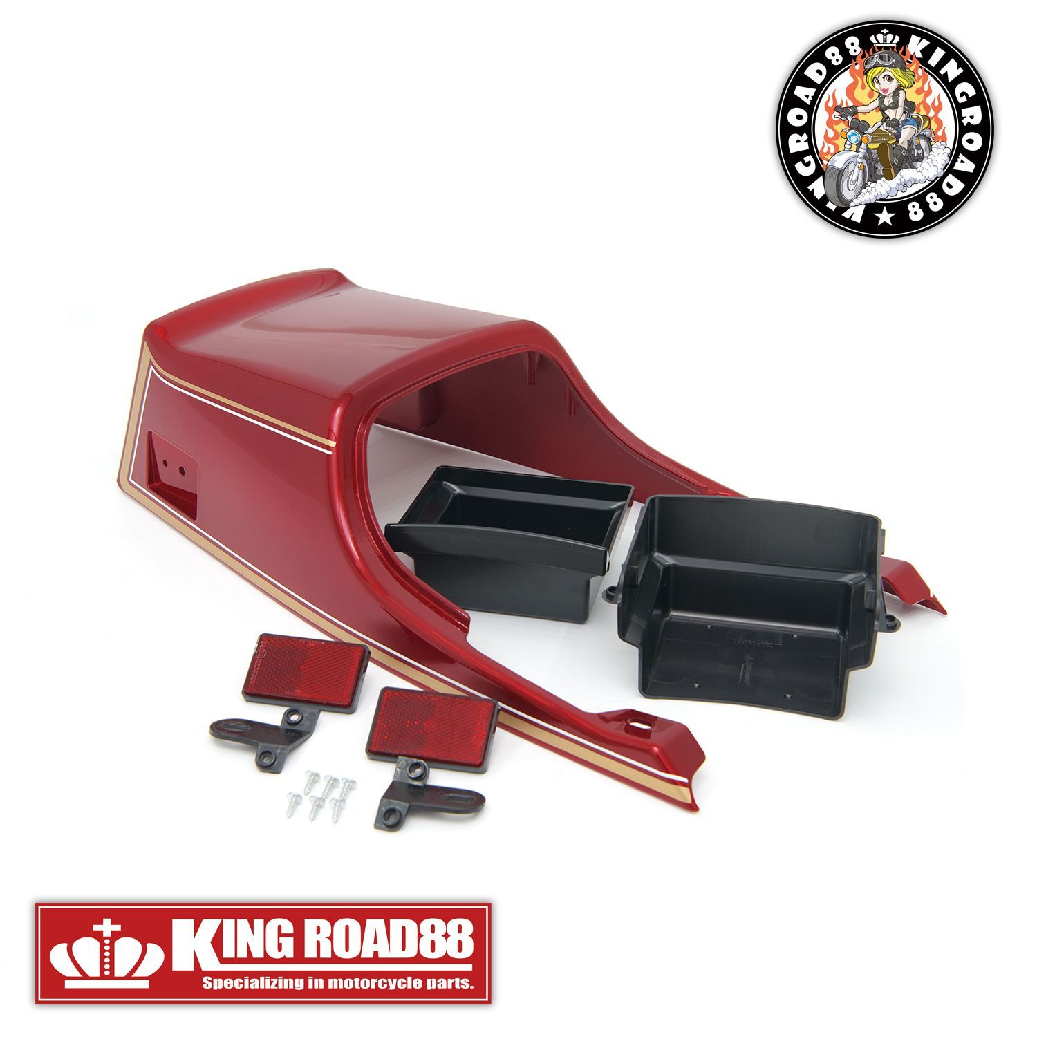 カワサキ ゼファー750 ZR750C KingRoad88 FX変身 外装 セット レッド